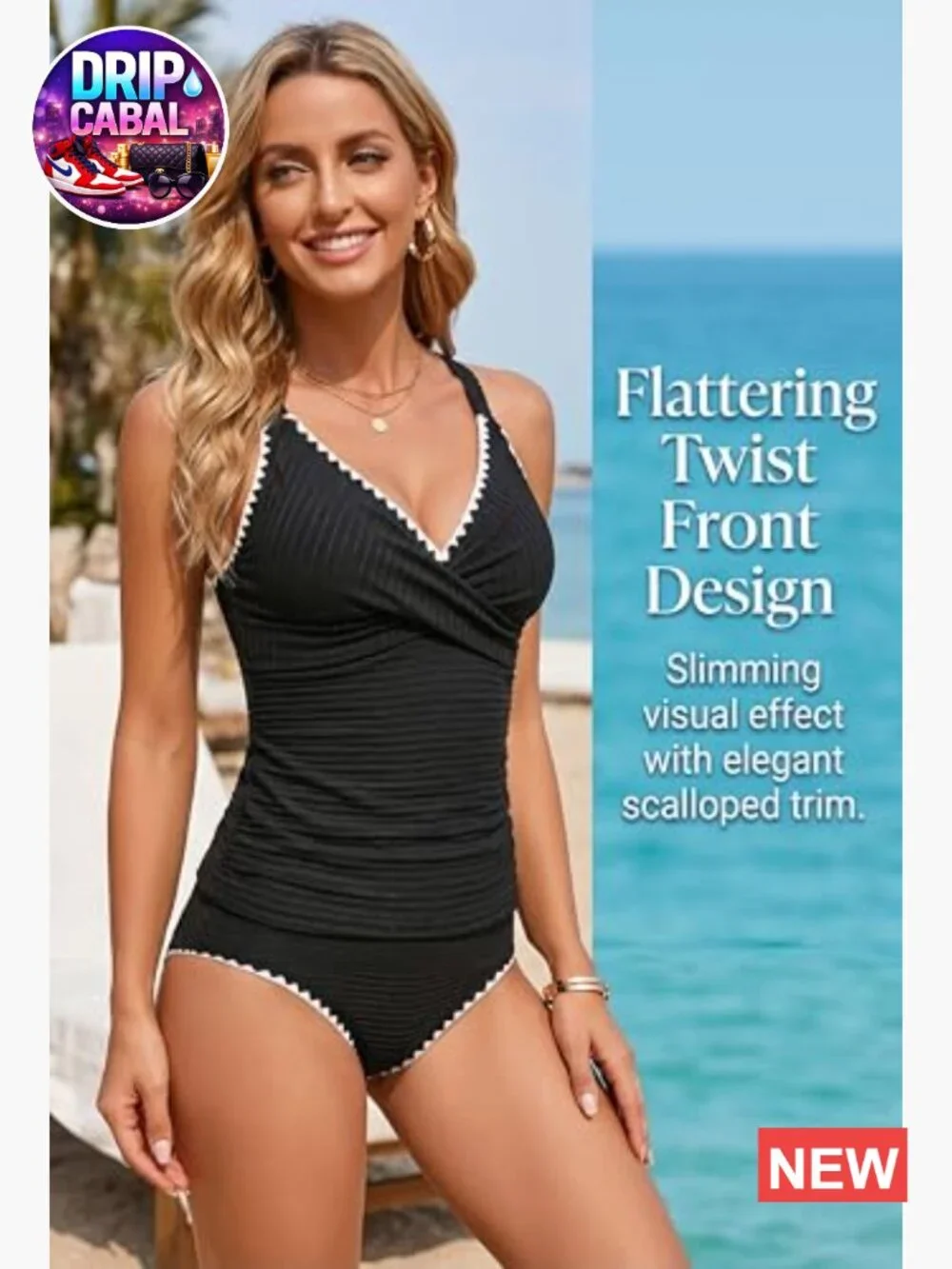 Tankini Swimsuits 2 Piece Tummy Control High Waisted Swimwear